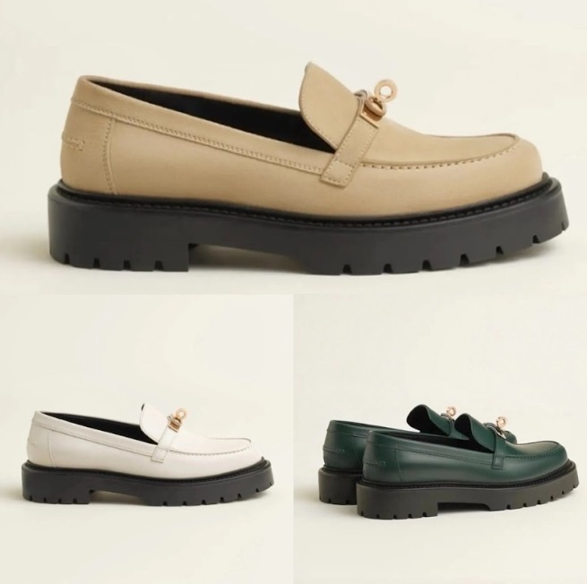 どんなシーンでも合う♪【HERMES】 Icone モカシンローファー