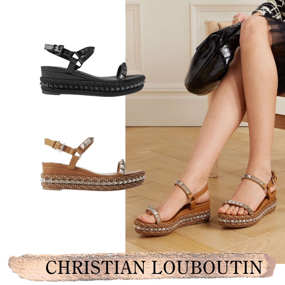 CHRISTIAN LOUBOUTIN☆関税込☆Pyraclou 60 スタッズ サンダル