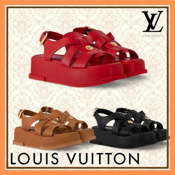 【厚底が可愛い】Louis Vuitton マヤ ライン サンダル