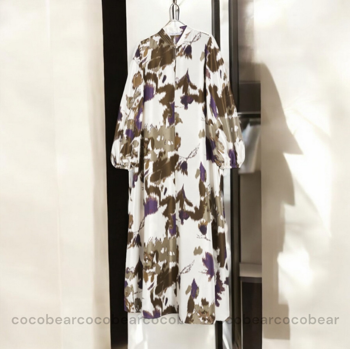 ☆MaxMara☆ワンピース プリントシルクシャンタンドレス