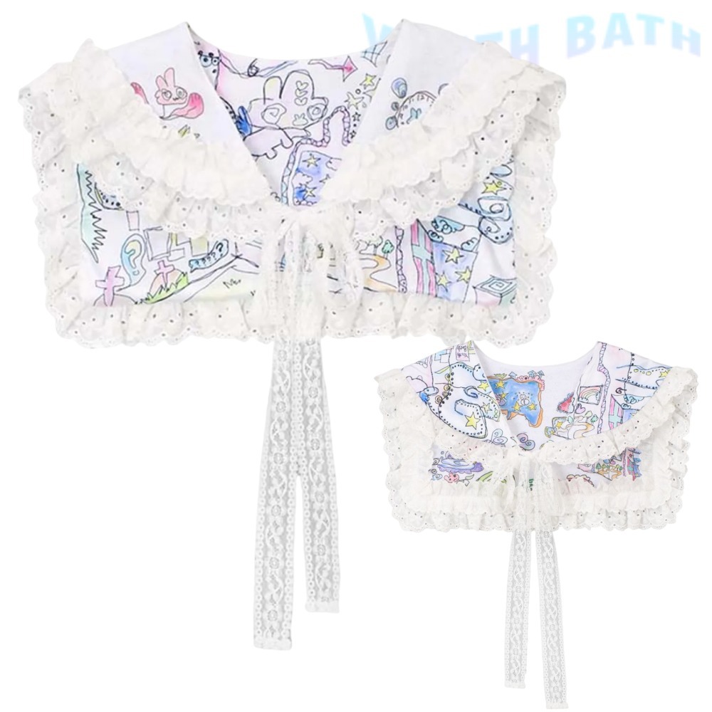 YOUTHBATH★韓国★人気★コラボYBXSOUP Lace loli sailor collar