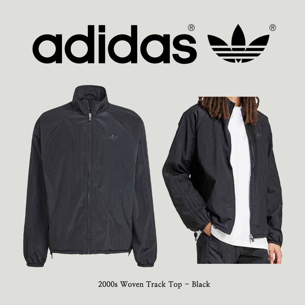 【adidas】 2000s Woven Track Top - Black