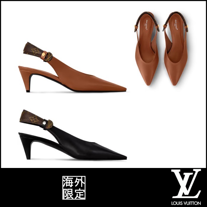 【ルイヴィトン】 レガシーオープンポンプ ヒール5.5cm