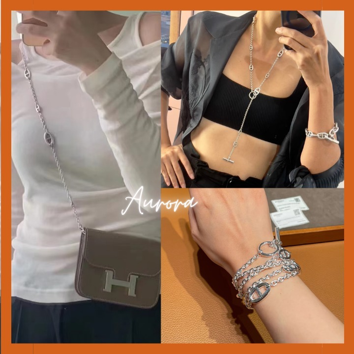 アレンジ豊富!! [HERMES]ファランドール ロングネックレス 80
