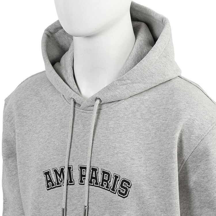 AMI Paris パーカー USW247.730-0951 HEATHER ASH GREY