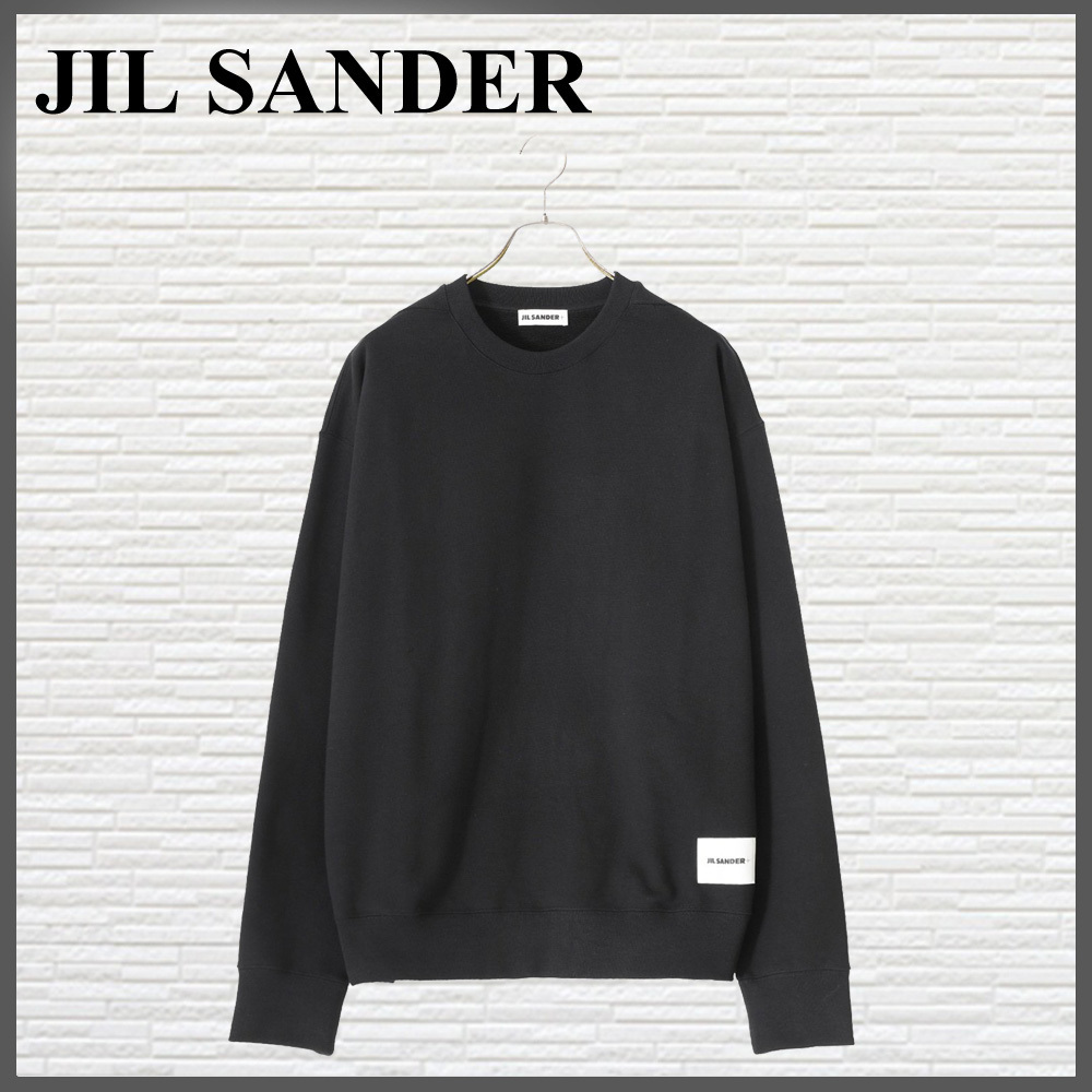 JIL SANDER スウェットシャツ コットン ブラック