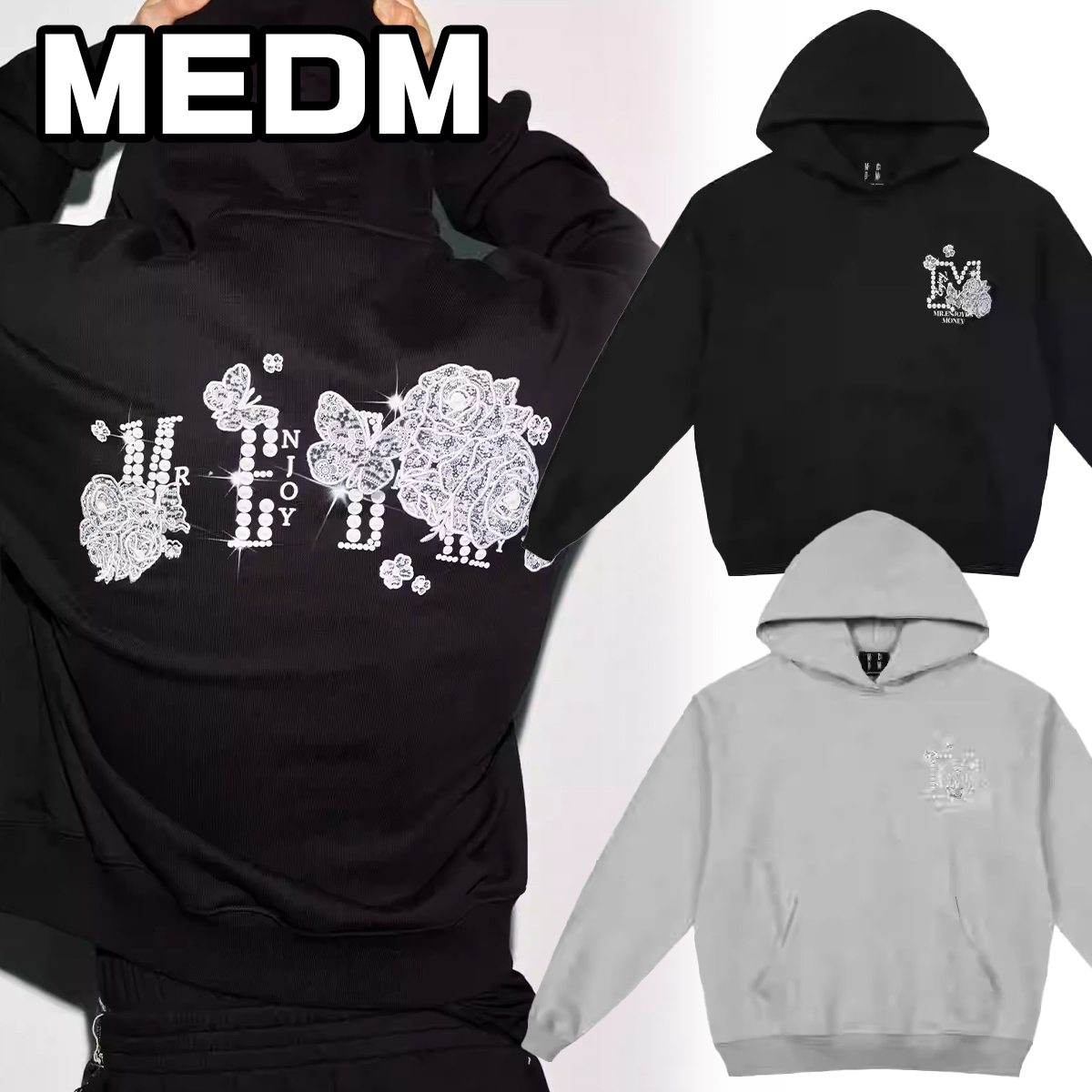 MEDMプルオーバー パーカー スウェット トレーナー ユニセックス