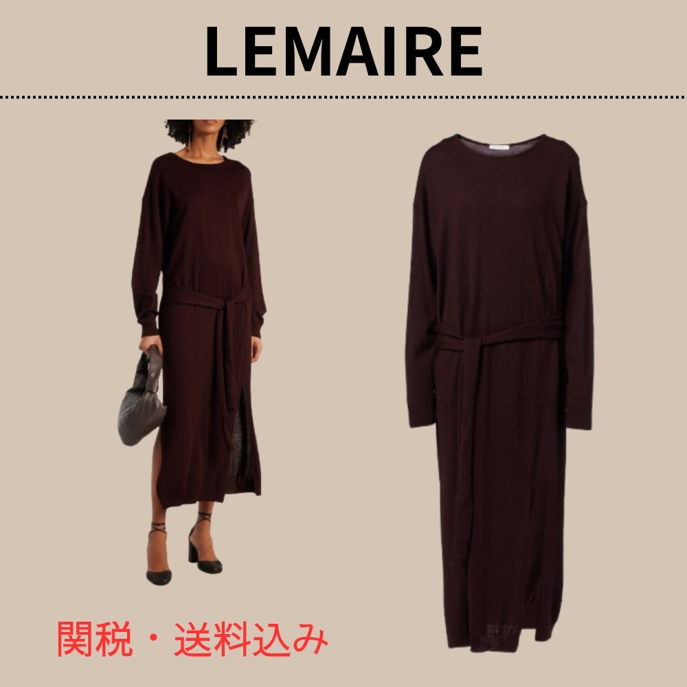 LEMAIRE ベルト付きセータードレス