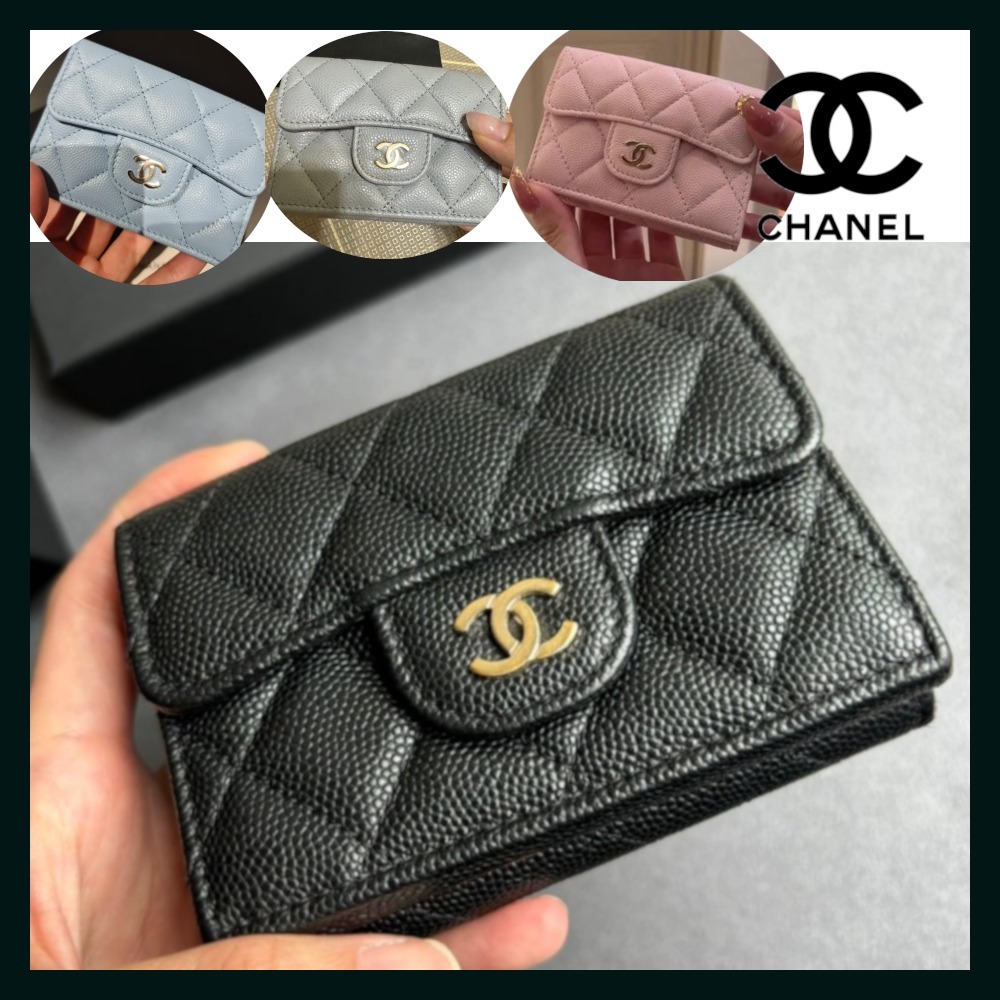 【可愛いのに機能的！】CHANEL 三つ折り財布 スモール フラップ