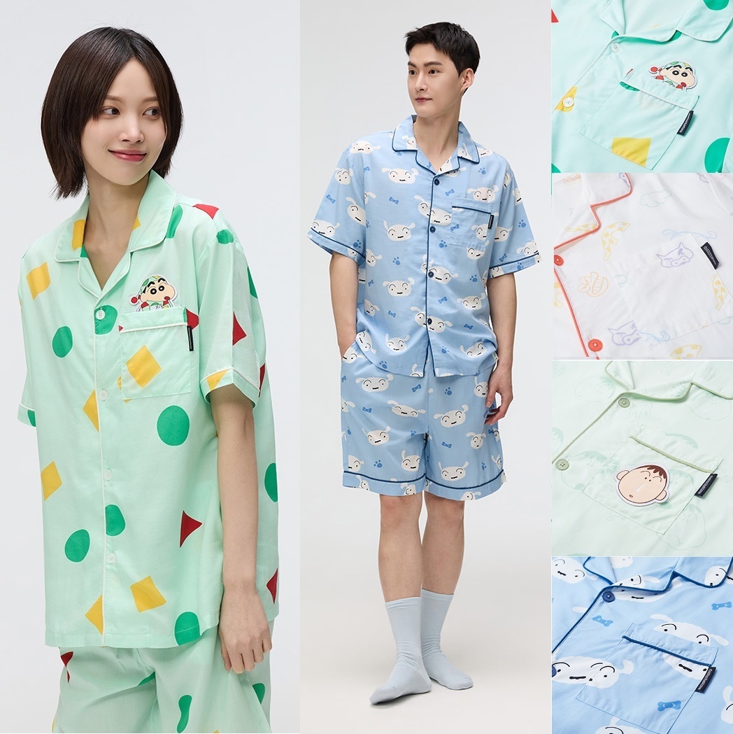 【SPAO】25SS クレヨンしんちゃん 半袖パジャマ S〜XL