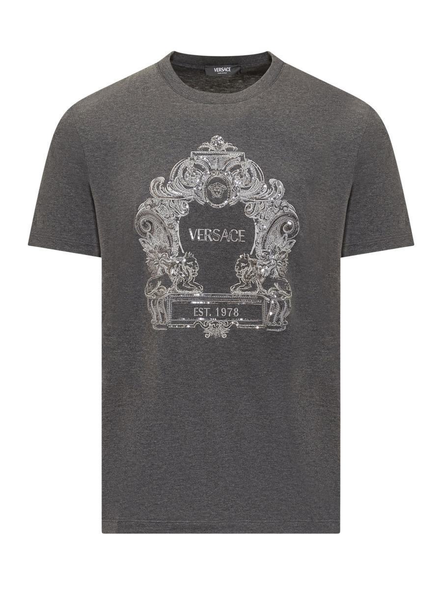 【関税＆送料込み】Versace Versace Cartouche T-Shirt In Seq