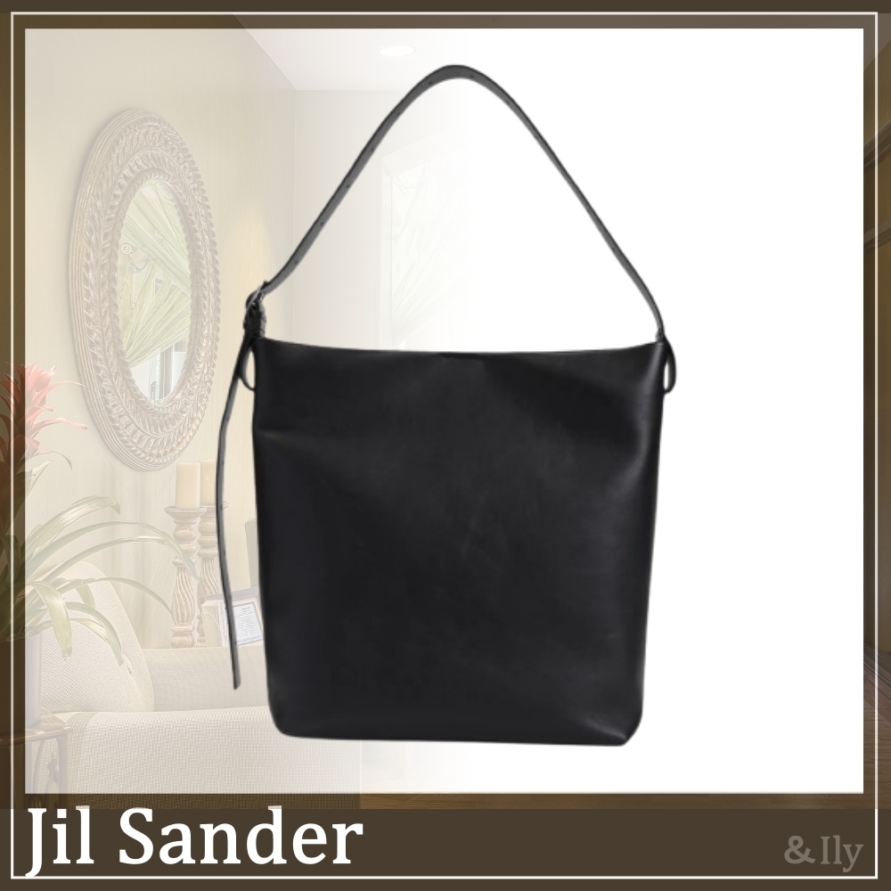 【送関込】Jil Sander☆スクエア ベルト ホーボー バッグ
