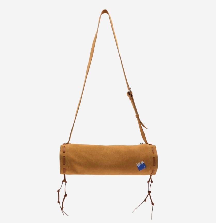 ショルダーバッグ Ader Error x Zara Stitch Split Suede Crossbody Bag Ochre