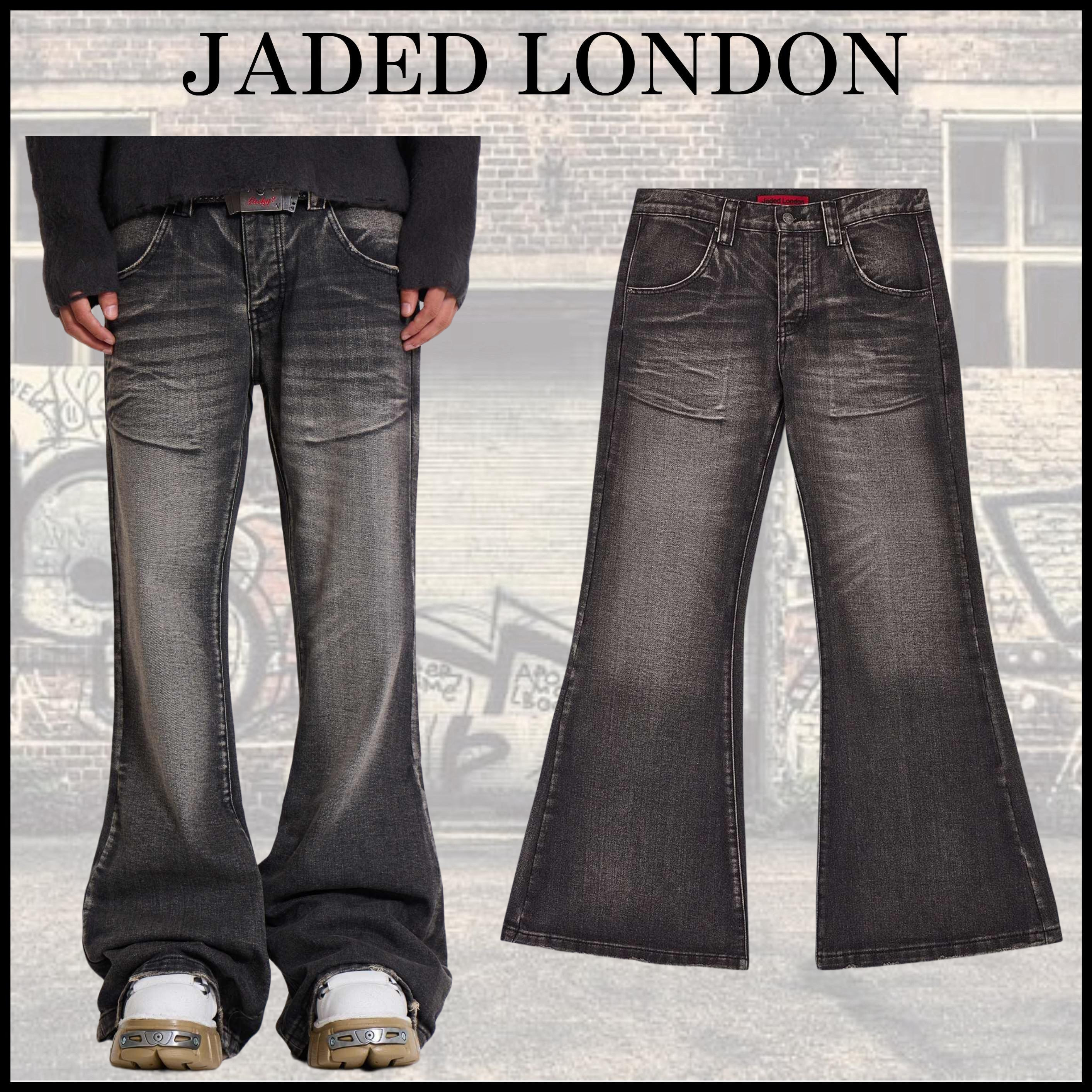 【JADED LONDON】 ウォッシュド Blaze フレアジーンズ