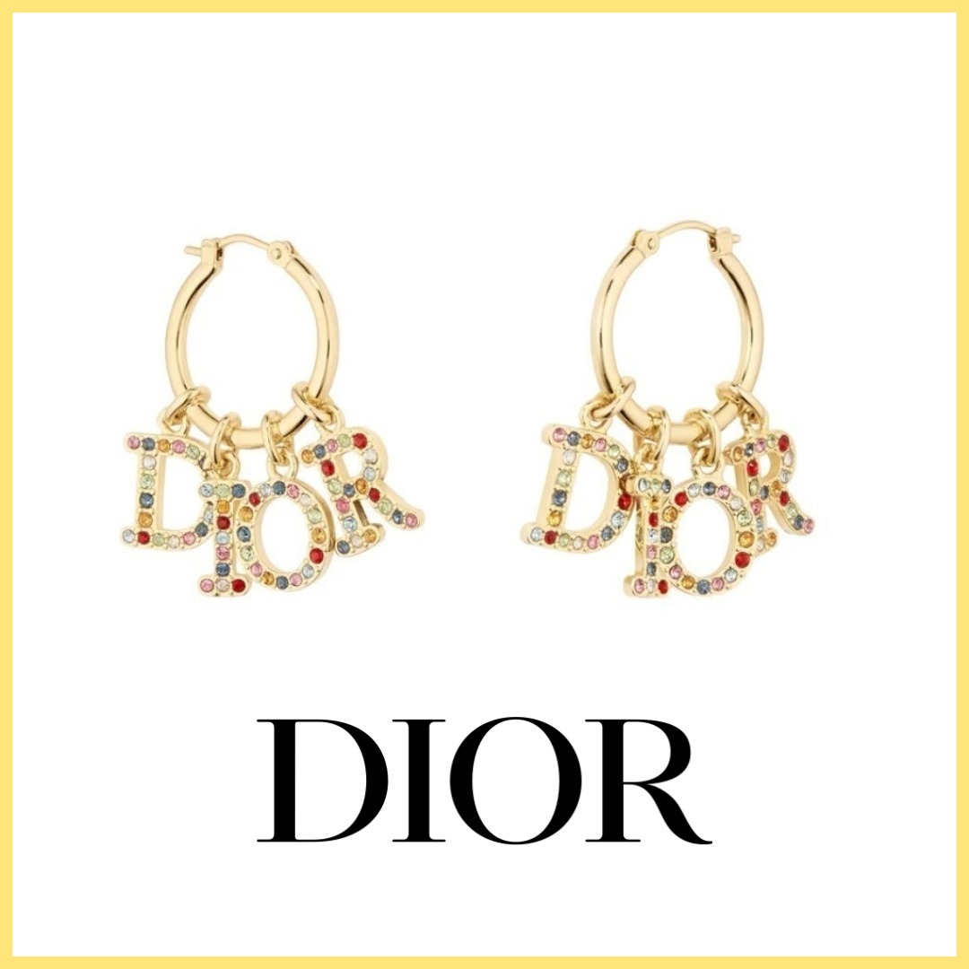 【DIOR】レインボーピアス
