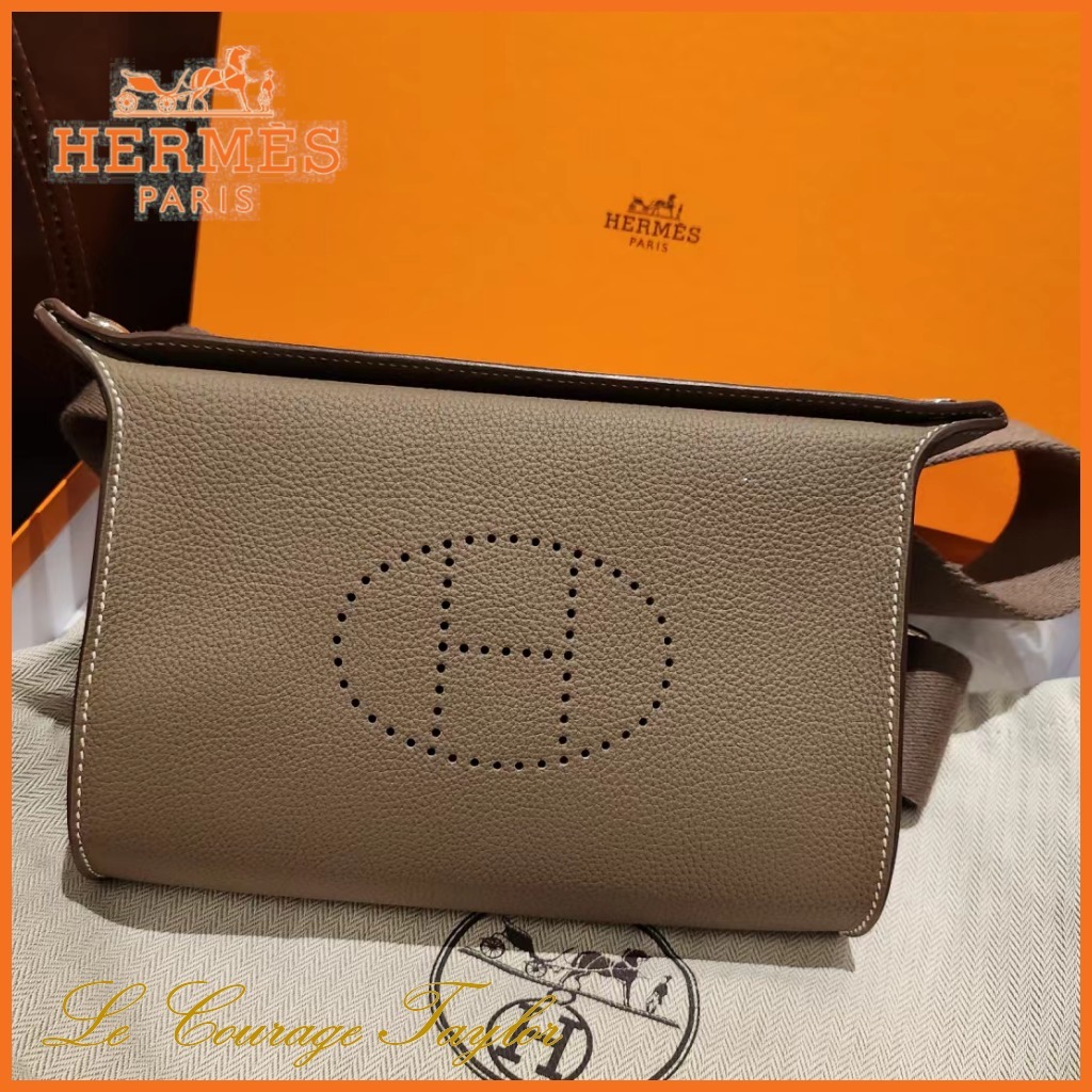 人気エトゥープ♪【HERMES】ヴィドポッシュ ショルダーバッグ