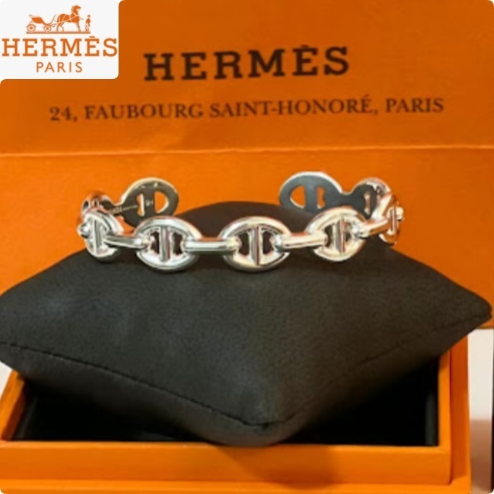 希少品【HERMES】ブレスレット シェーヌダンクル アンシェネ MM