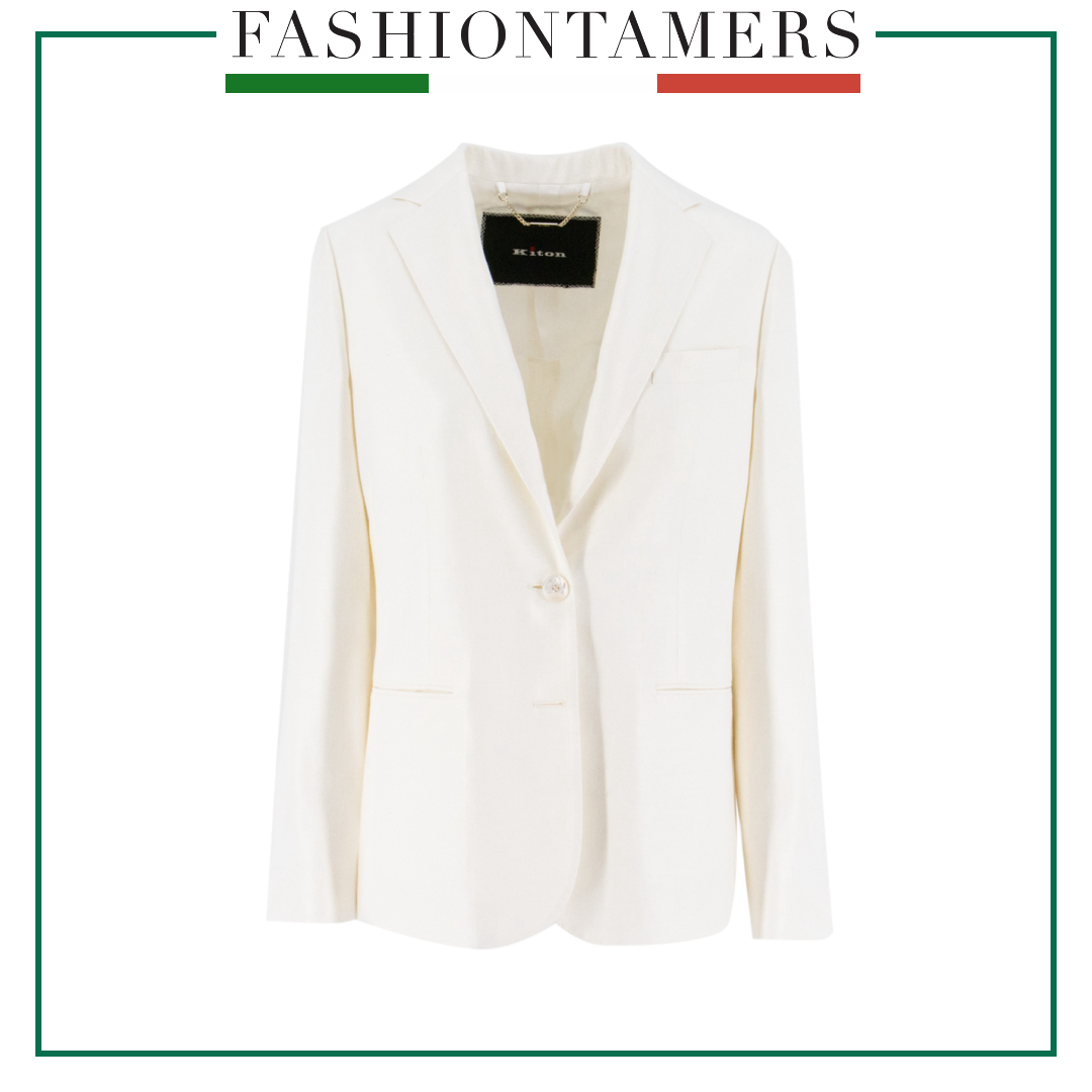 Kiton 25SS ジャケット ホワイト系 Made In Italy