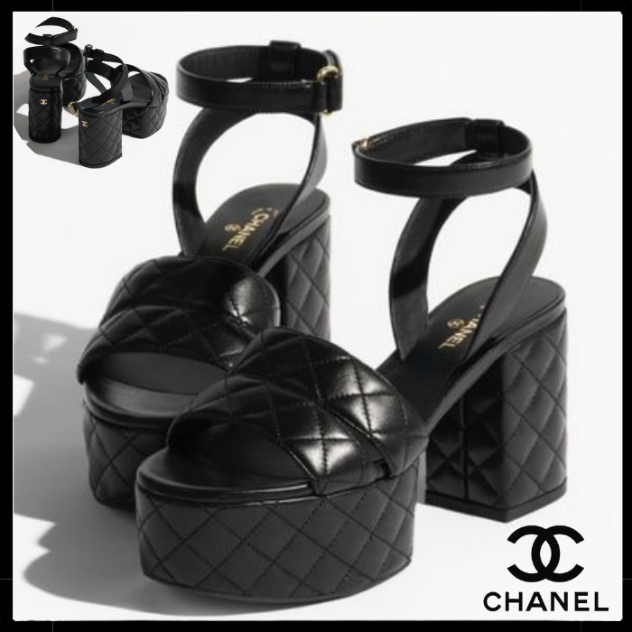 【上品な大人の魅力】CHANEL サンダル 厚底