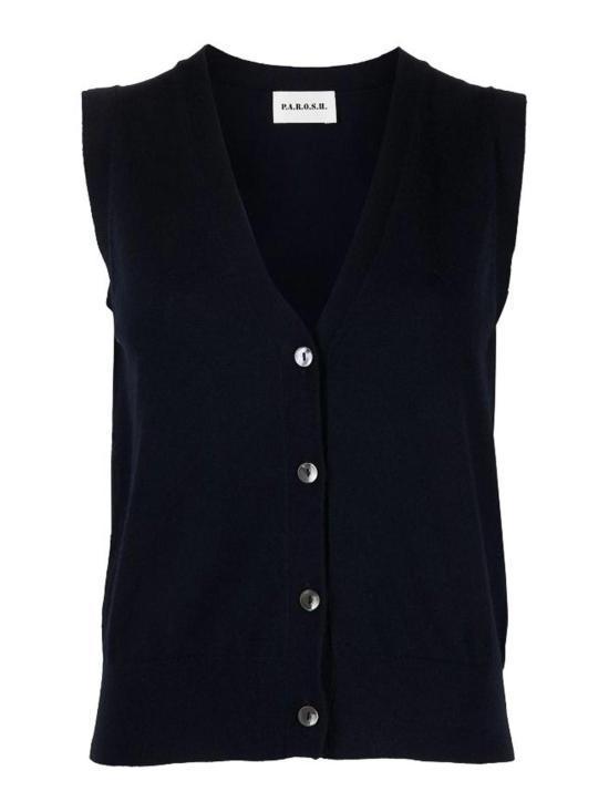 ベスト・ジレ PAROSH Women Vests D500670LIME012 Blue