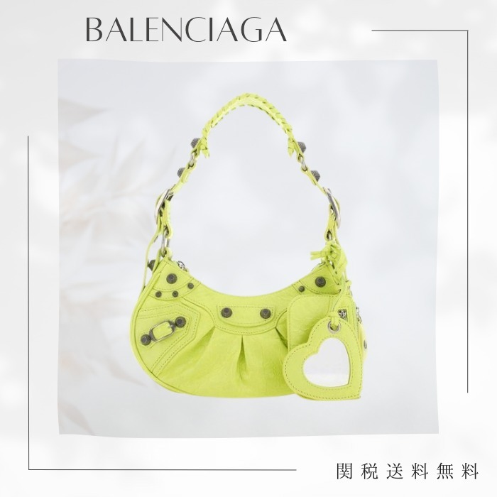 ショルダーバッグ・ポシェット BALENCIAGA Yellow Nappa Leather Le Cagole XS Shoulder Bag