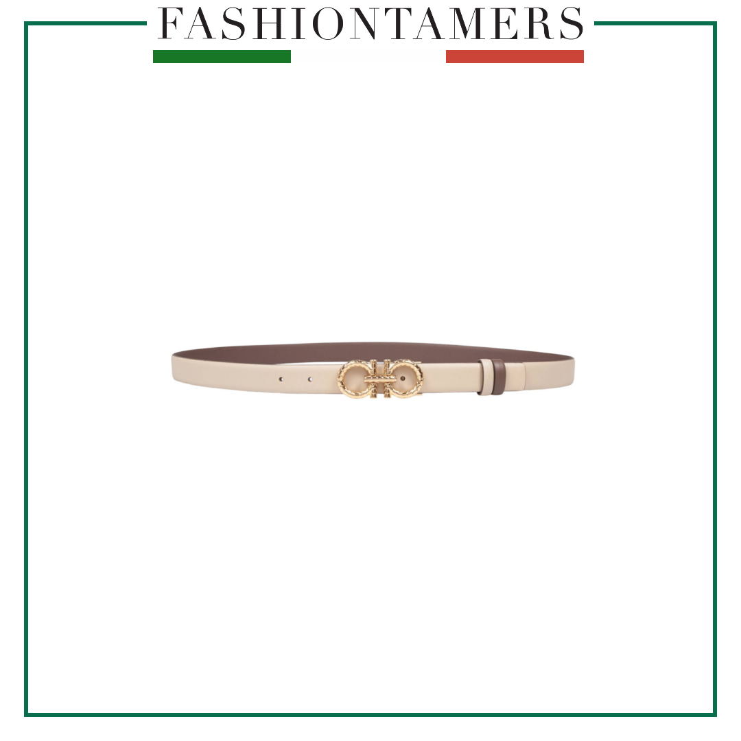 Salvatore Ferragamo 25SS ベルト グレー系