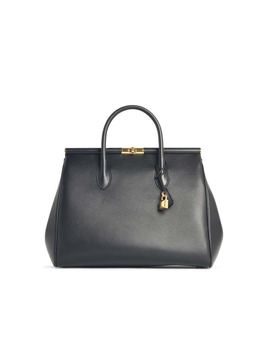 【関税＆送料込み】Dolce & Gabbana 'New Sicily' Black Leath