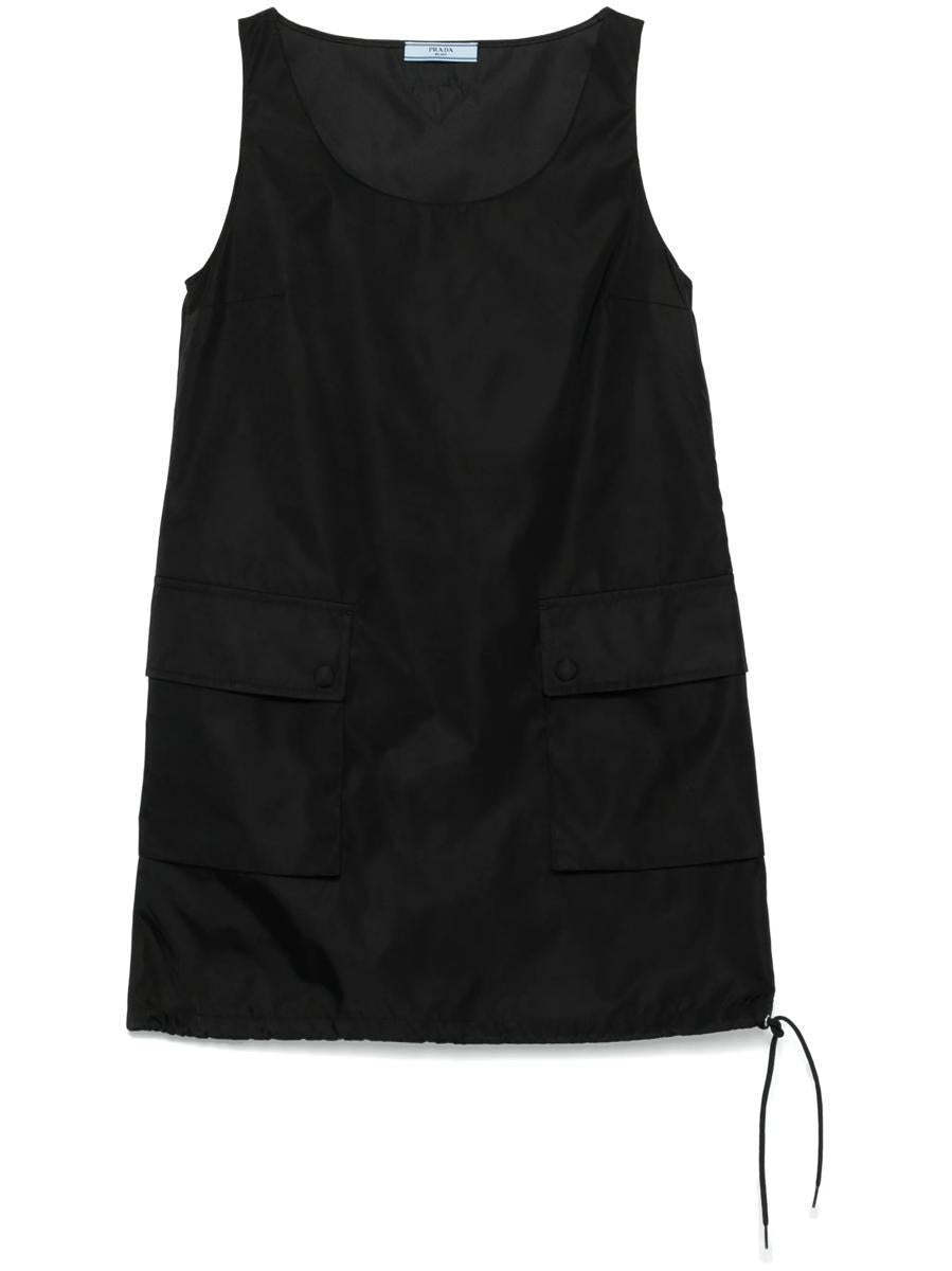 【関税＆送料込み】Prada Drawstring-Hem Mini Dress