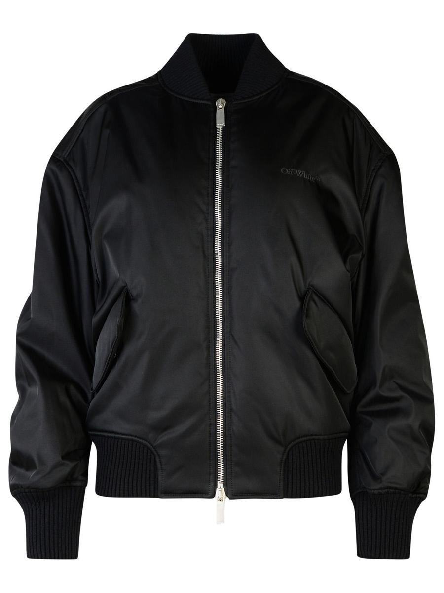 【関税＆送料込み】Off-White 'Ny' Black Polyamide Bomber Ja