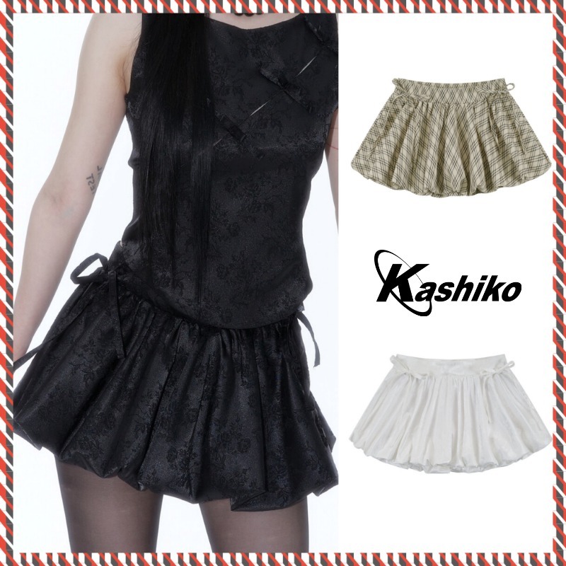 【Kashiko】25ss Fairy Ribbon Bubble Skirt