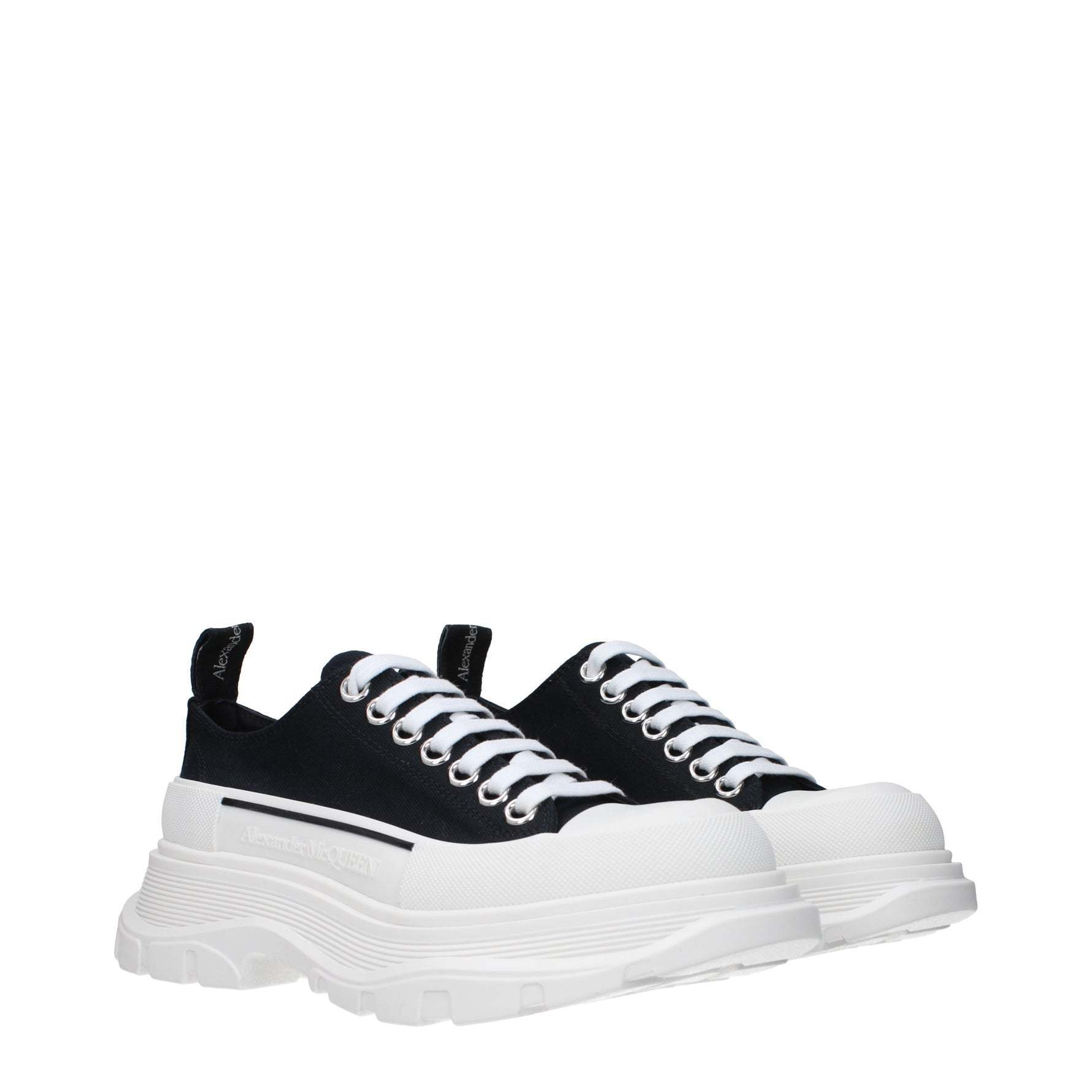スニーカー Alexander McQueen  Sneakers Women Fabric Black/White