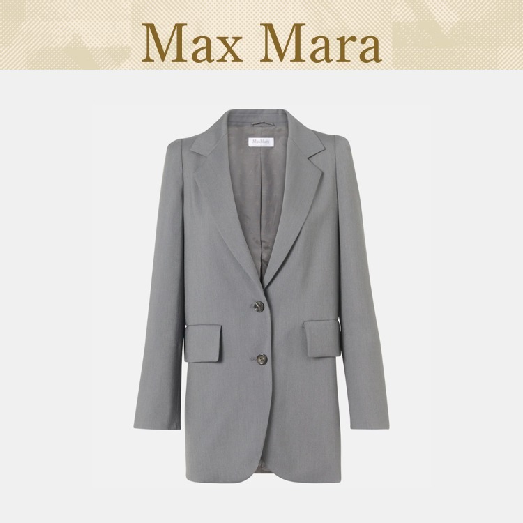 【Max Mara】☆送料関税込み☆ エブリディのグレーブレザー