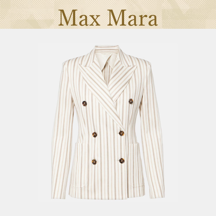 【Max Mara】☆送料関税込み☆ Pensile コットン＆麻のブレザー
