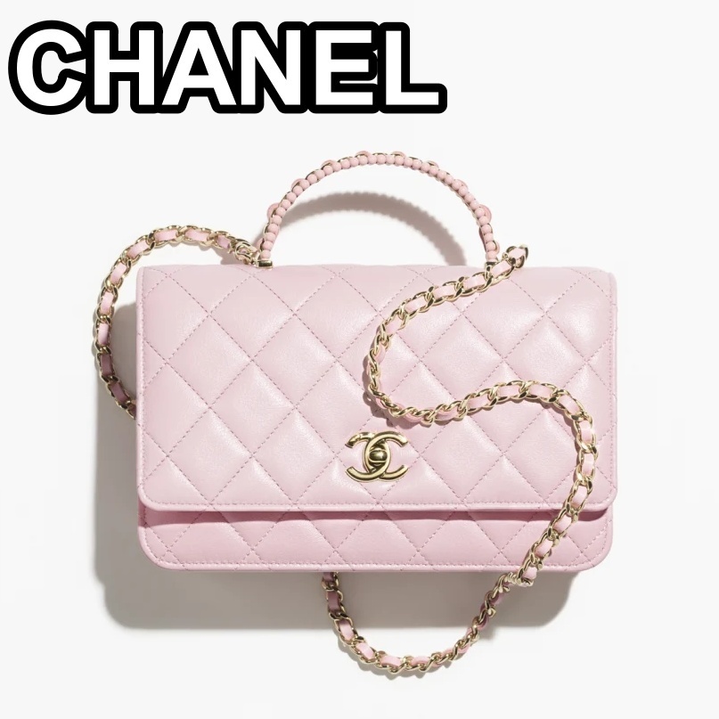 《25ss可愛いピンク》CHANEL クラシックチェーンウォレット