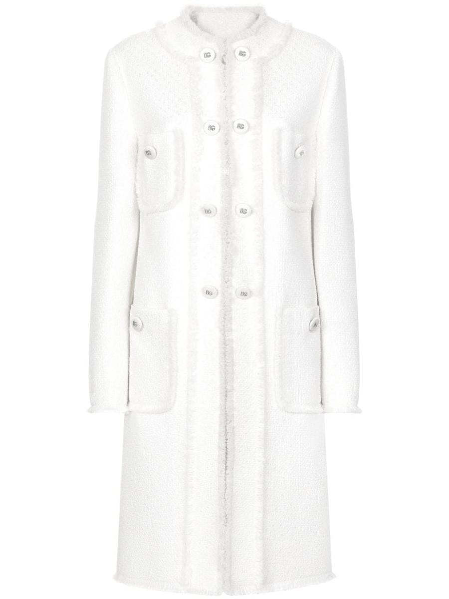 【関税＆送料込み】Dolce & Gabbana Wool Tweed Coat
