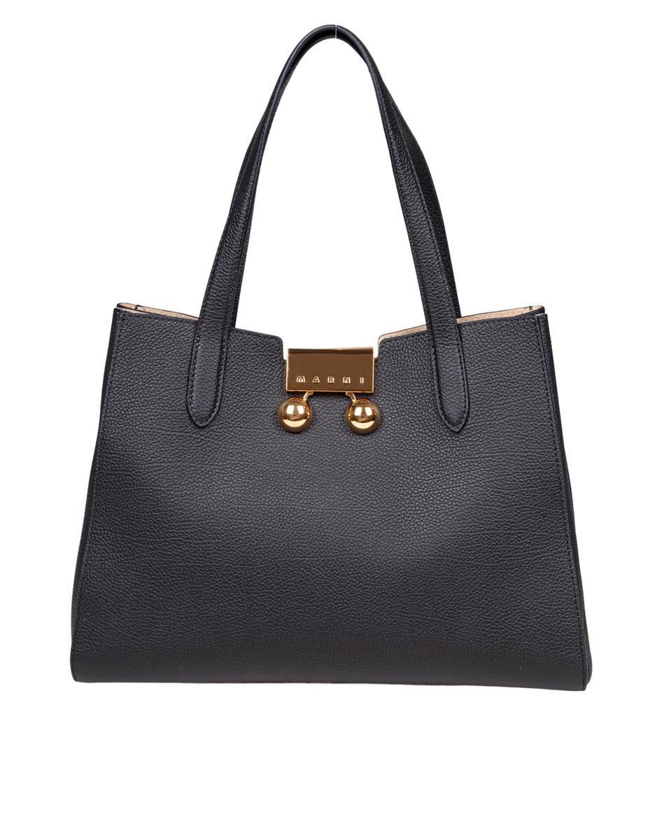 【関税＆送料込み】Marni Trunkaroo Tote Bag In Hammered Cal