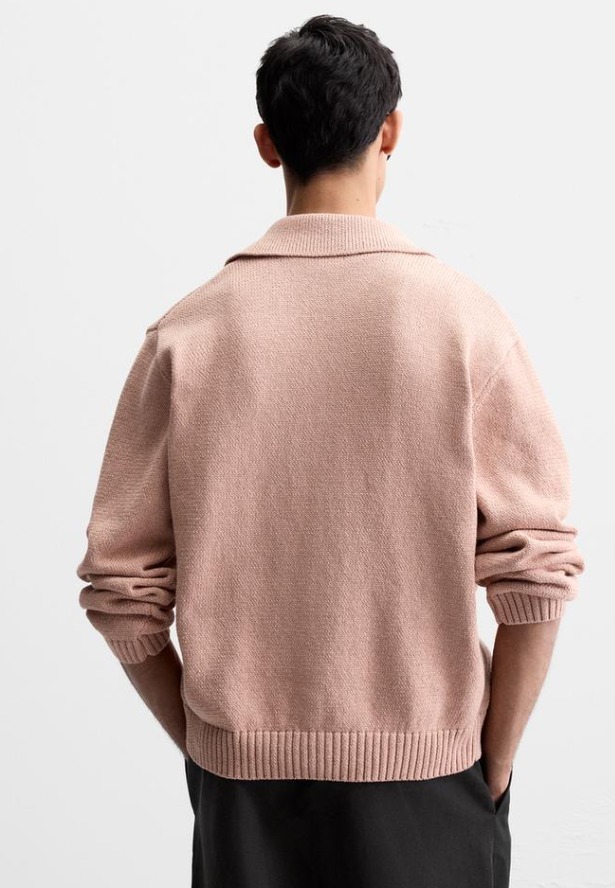 スペイン発 ZARA コットンブレンドストラクチャードカーディガン スペイン発 ZARA コットンブレンドストラクチャードカーディガン