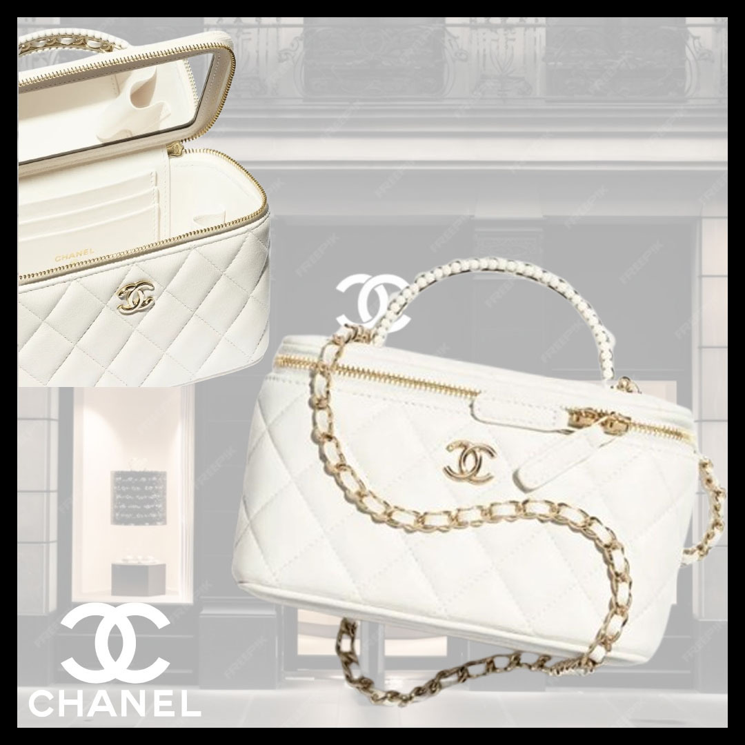 ◆ 上品で可愛い♡◆【CHANEL】バニティ チェーンクラッチ