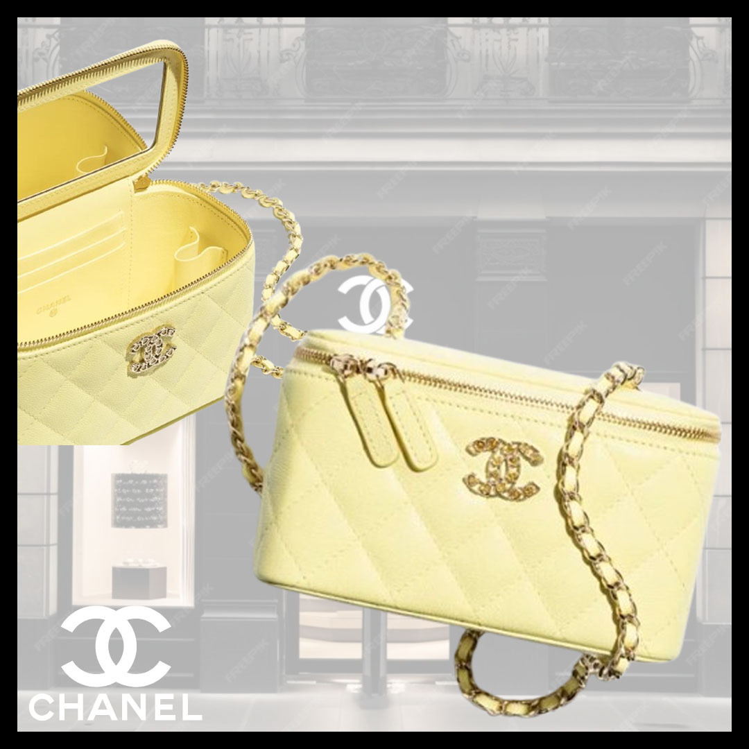 ◆ハートのココマークが可愛い◆【CHANEL】ヴァニティー ケース