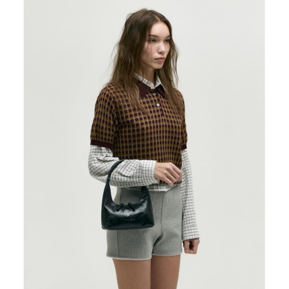 ☆MARGE SHERWOOD☆ HOBO MINIblack pullup crinkle