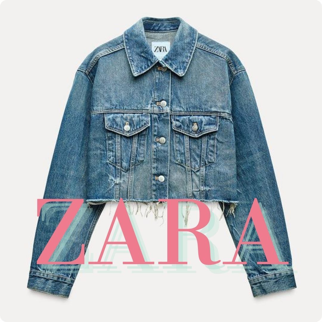 ZARA TRF クロップドデニムジャケット 5252/270