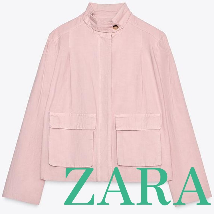 【ZARA】ツイルジャケット ZW COLLECTION  2719/614/620 TWILL JACKET ZW COLLECTION - Pink | ZARA United States