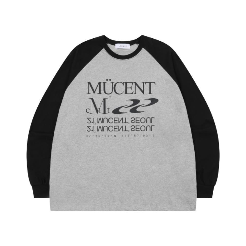 ☆MUCENT☆ Essential Logo Nagrang Long Sleeve Color Scheme L