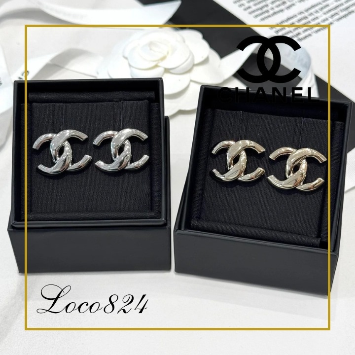 【耳元華やぐ♪】シャネル CHANEL ピアス CCロゴ