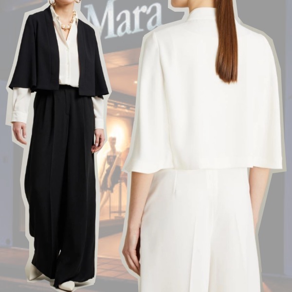 DT MaxMara ★ アンバーサテン製 ジャケット EYE 2色