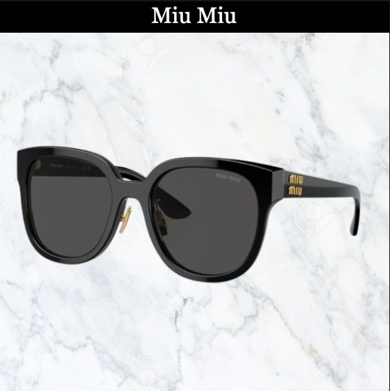 極美品 miu miu ブラック サングラス ケース付き - メルカリ