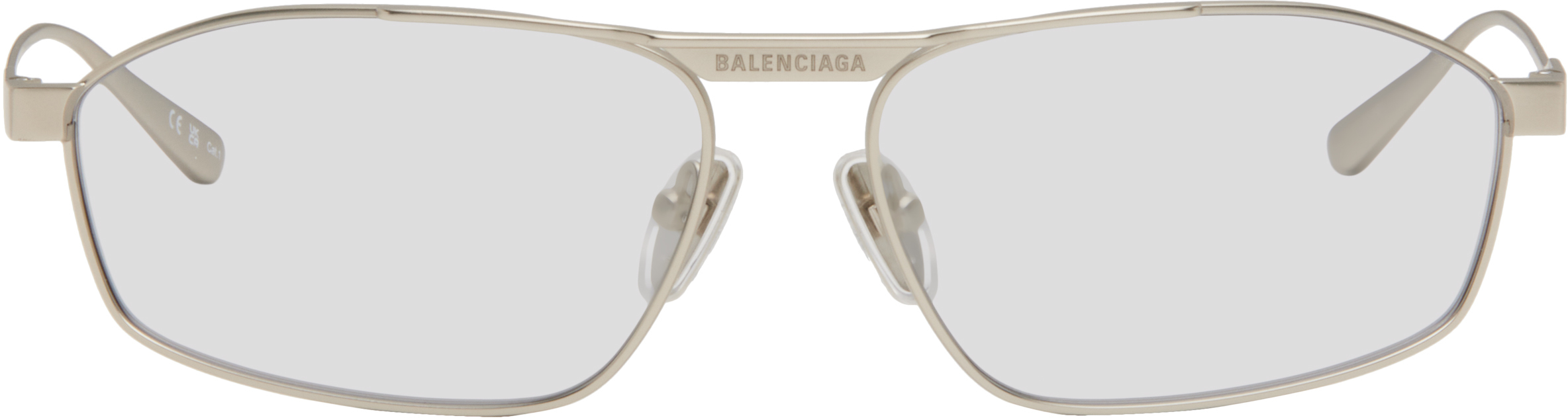 【関税込み】Balenciaga シルバー Tag 3.0 D-Frame サングラス