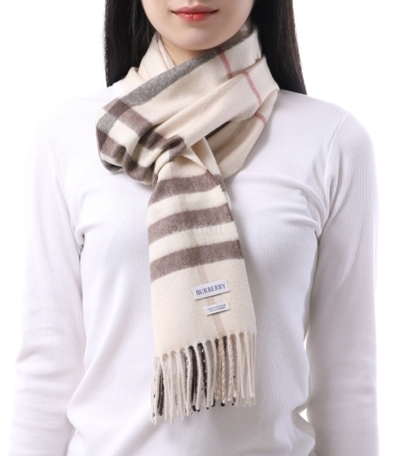 BURBERRY｜ (Check Cashmere Scarf (8103011))