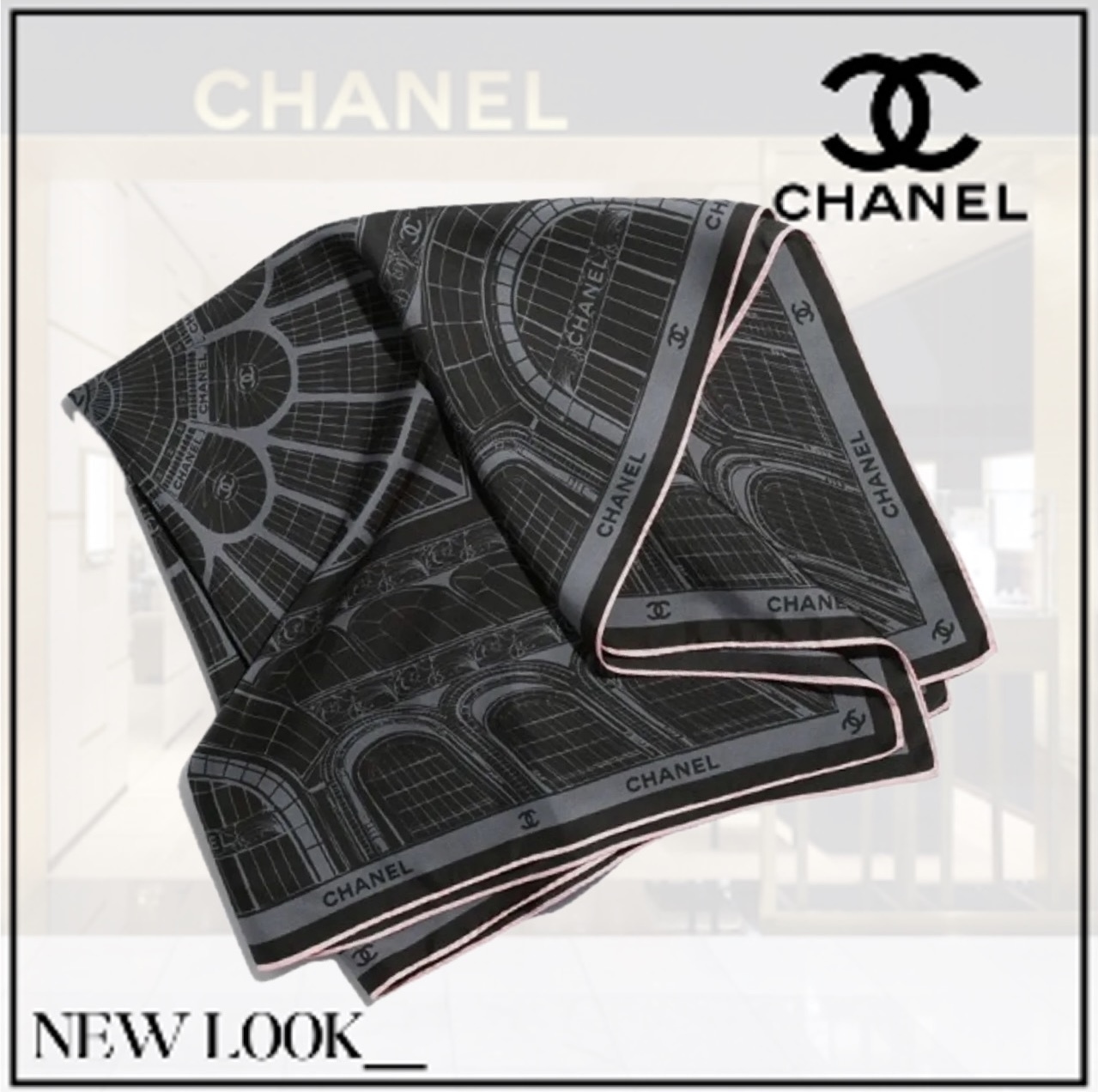 「エレガントな」CHANEL スカーフ