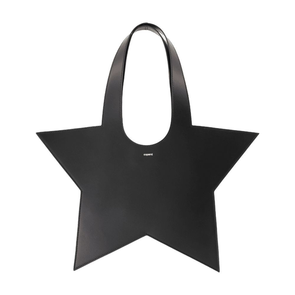 トートバッグ Coperni Mini Star Shopper Bag - Leather - Black